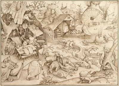 Desidia (Pereza), 1557 de Pieter Bruegel the Elder